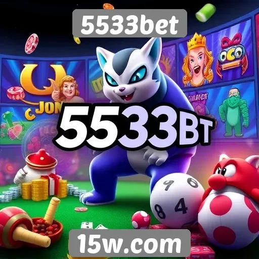 Variedade de jogos disponíveis na plataforma 5533bet
